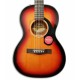 Foto del cuerpo y roseta de la Guitarra Acústica Fender CP-60S Parlor Sunburst