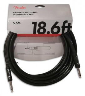 Cable Fender for Guitar Professional Series Black 5.5m