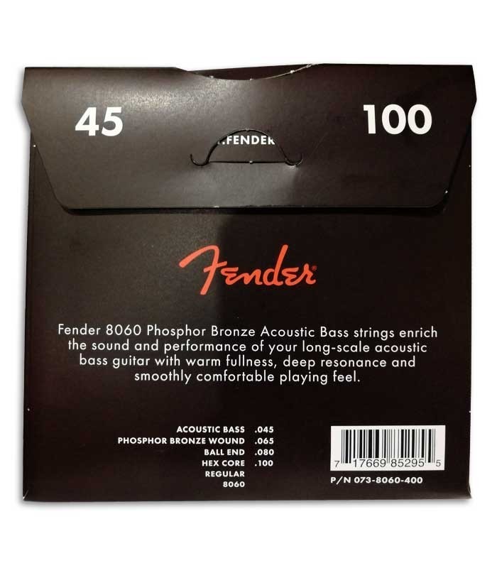 Juego de Cuerdas Fender 8060 para Bajo Acústico Phosphor Bronce