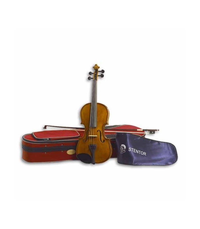 Foto del violin Stentor Student II SH 1/4 con el arco y estuche