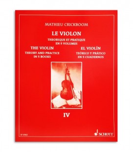 Libro Mathieu Crickboom El Violín Teórico e Práctico Vol 4 SFF30020