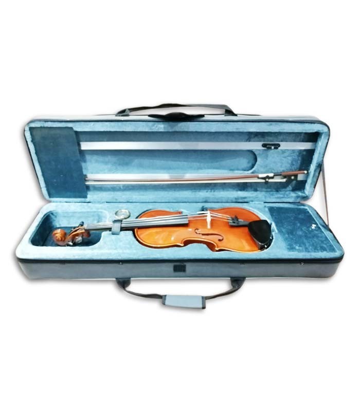 Stentor Conservatoire 4/4 violin case with fitted instrument and bow