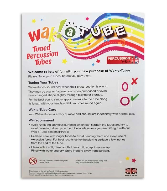 Instruções dos Wakatubes Cromáticos PP791