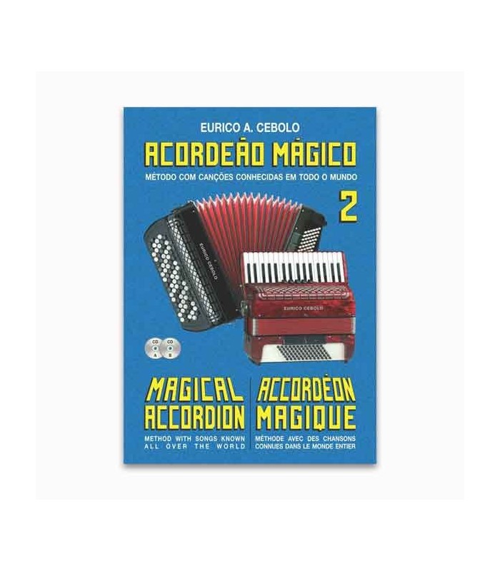 Eurico Cebolo Book Método Acordeão Mágico nº 2 with CD Kit ACM 2