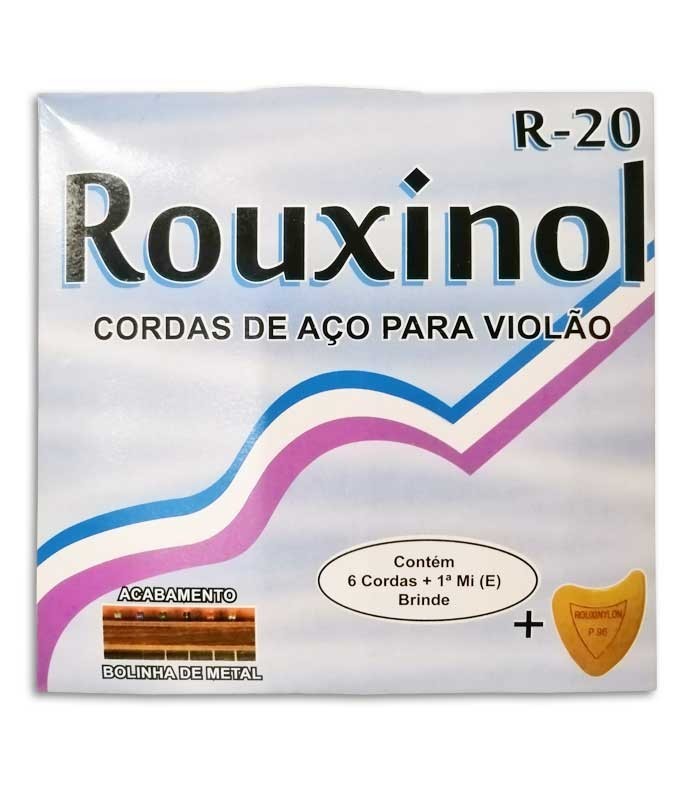 Portada de la embalage de las cuerdas Rouxinol R20 
