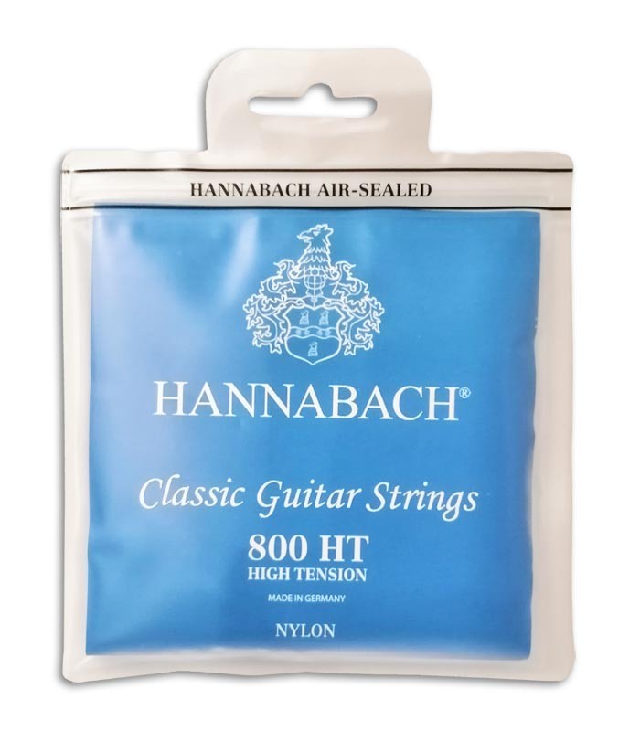 Juego de Cuerdas Hannabach E800HT Guitarra Clásica Nylon Alta Tensión