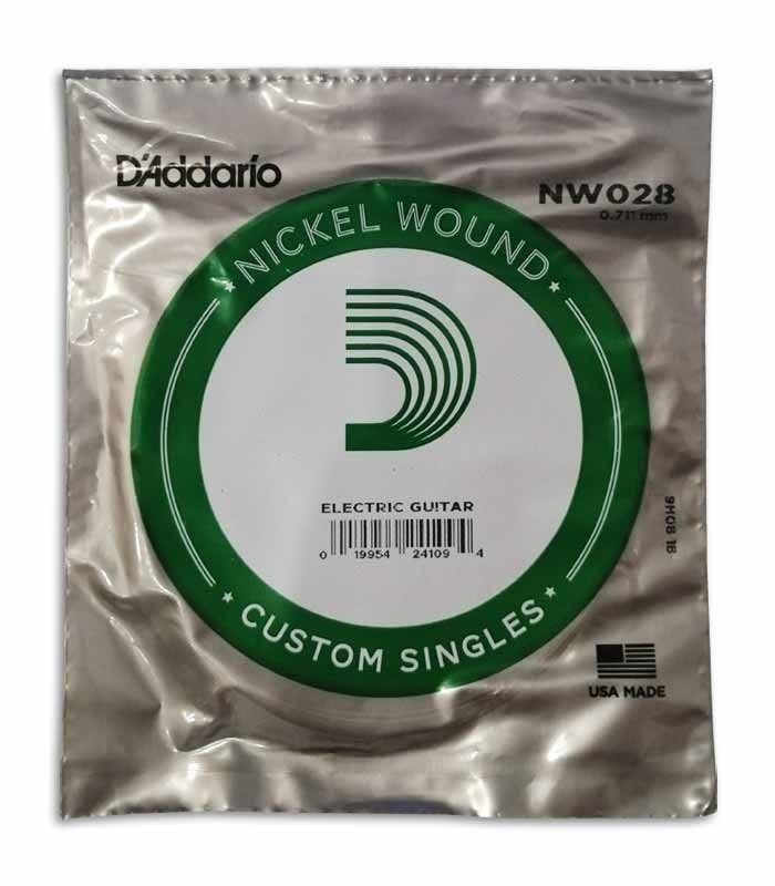 Individual String Daddário NW028 for Electric Guitar Nickel Wound
