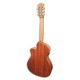 O fundo e ilhargas da guitarra clássica Alhambra Z Nature CW EZ são em sapellie laminado