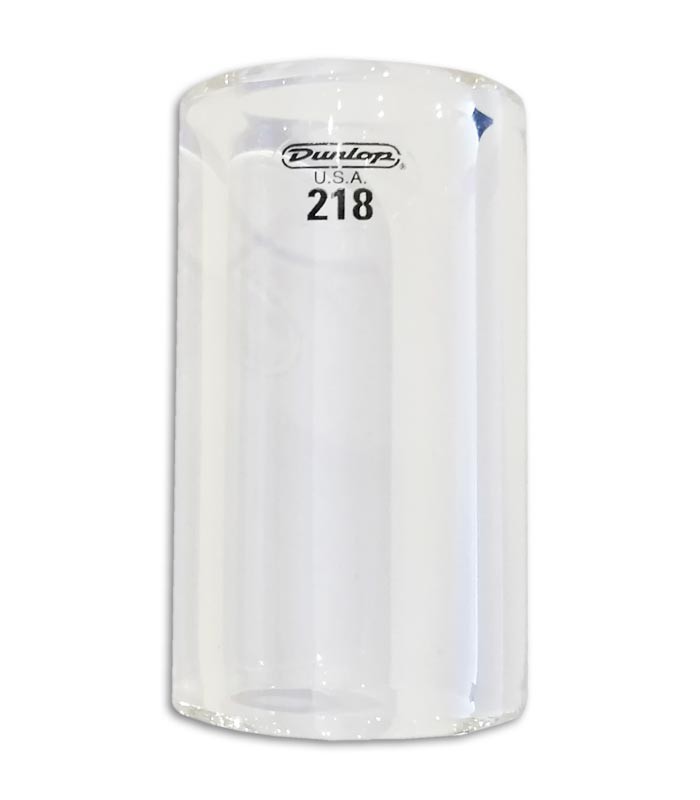 Slide Dunlop 218 para Guitarra Transparente Heavy Medium Short