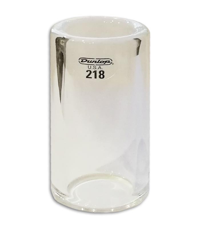 Slide Dunlop 218 para Guitarra Transparente Heavy Medium Short