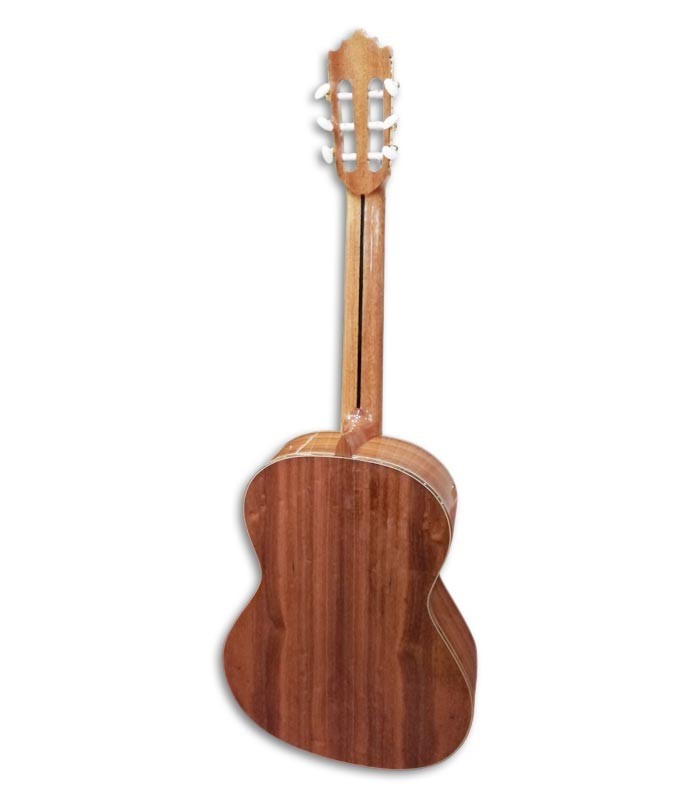 Photo of the Paco Castillo classical guitar 204 back and three quarters