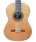 Foto guitarra clássica Paco Castillo 204 tampo e roseta