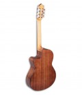 Foto guitarra clássica Paco Castillo 222 CE fundo e três quartos
