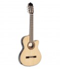 Photo of the Paco Castillo classical guitar 232 TE front and in three quarters