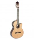 Photo of the Paco Castillo classical guitar 234 TE front and in three quarters