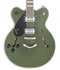Foto guitarra eléctrica Gretsch G2622 LH tampo, captadores e potenciômetros