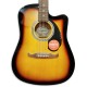 Foto de la Guitarra Folk Fender modelo FA 125CE Sunburst tapa y roseta