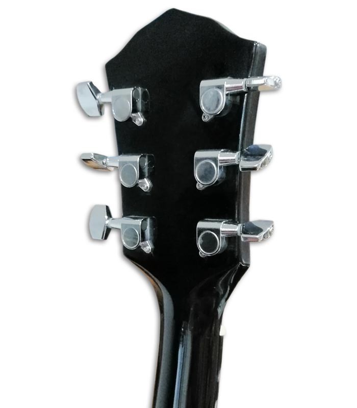 Photo of the Fender Folk Guitar model FA 125CE Sunburst machine heads