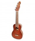 Foto do Ukulele Soprano Fender modelo Seaside cor Natural de frente e em três quartos