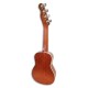 Foto do Ukulele Soprano Fender modelo Seaside cor Natural trás e em três quartos