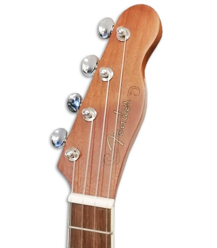 Foto del Ukelele Soprano Fender modelo Seaside cabeza tipo telecaster