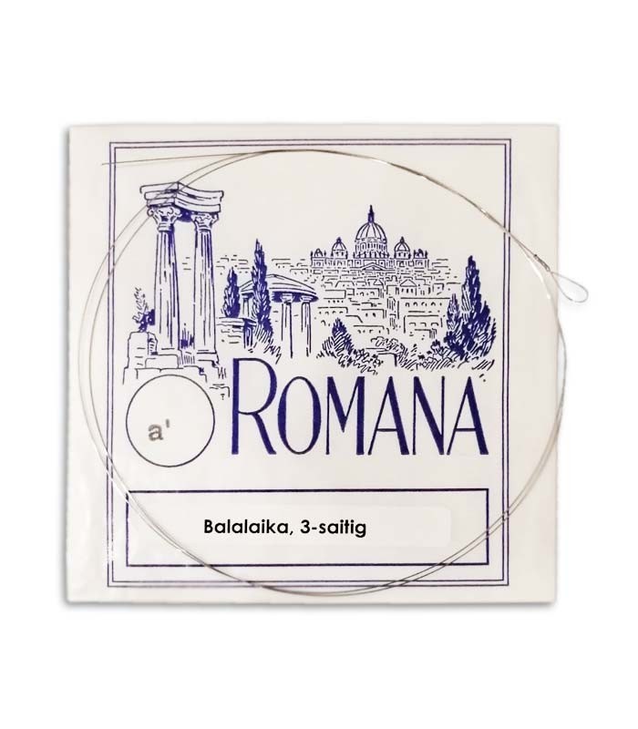 Photo of the first string A of the Romana balalaika string set