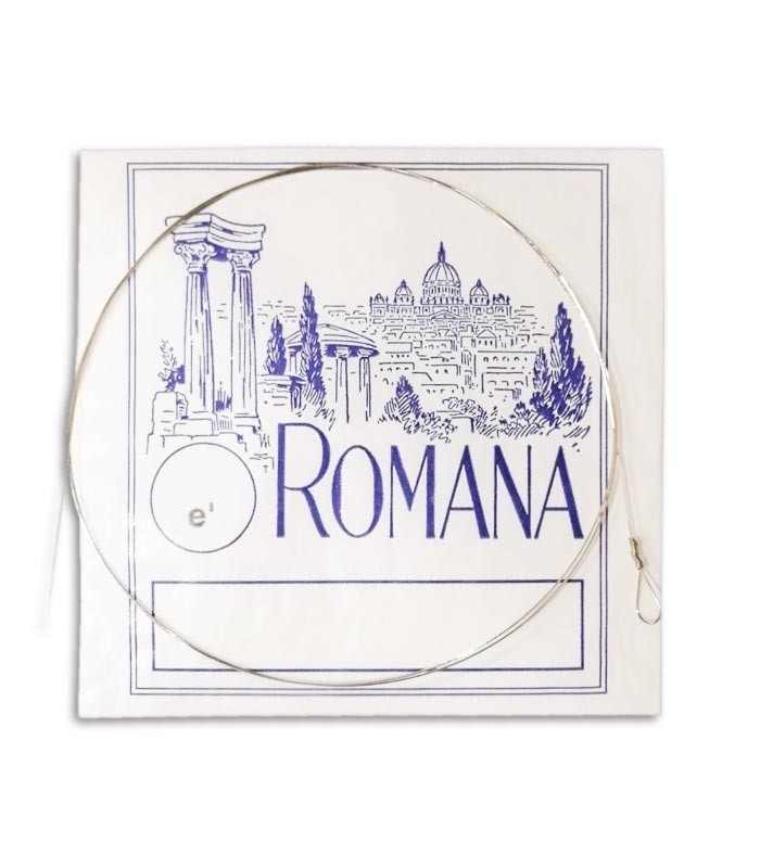 Photo of the second string E of the Romana balalaika string set