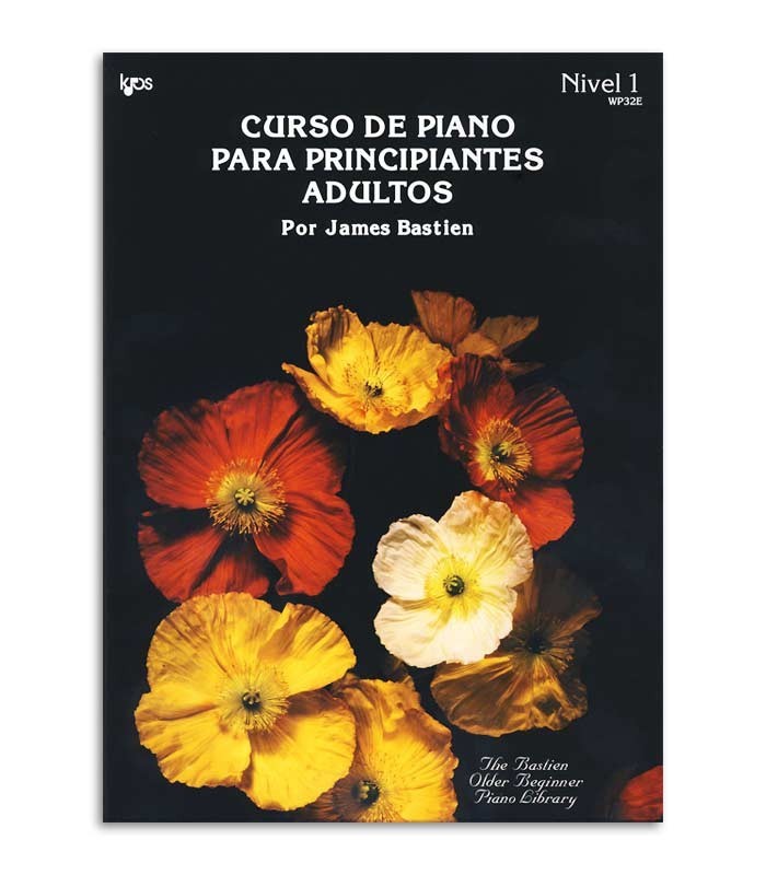 Foto da capa do livro Curso de Piano para Principiantes Adultos do Bastien em Espanhol Volume 1
