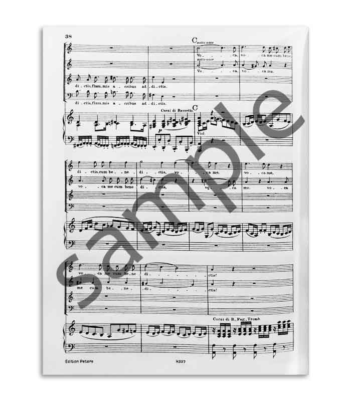 Muestra del interior del libro Mozart Requiem para coro y orquesta 