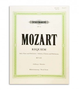 Foto da capa do livro Mozart Requiem para coro e orquestra