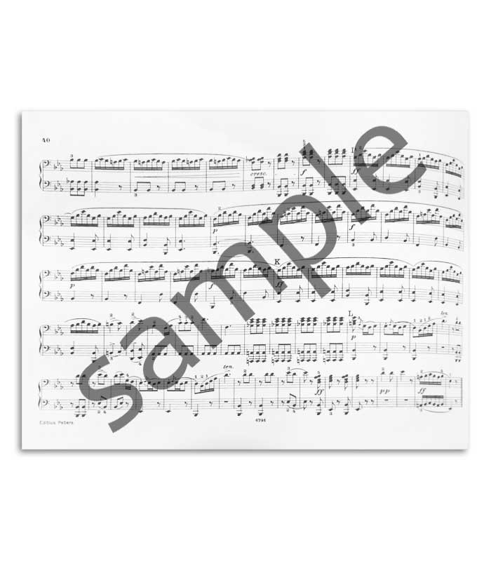 Foto de uma amostra do conteúdo do livro Weber Composições Originais Op 3 10 60