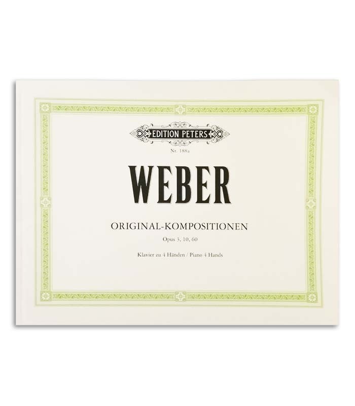 Foto da capa do livro Weber Composições Originais Op 3 10 60 com a referência EP189a