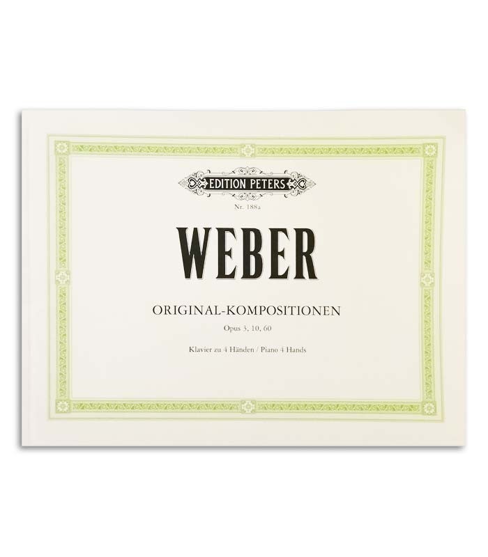 Photo of the cover of the book Weber Original Kompositionen Op 3 10 60 with the reference EP188a