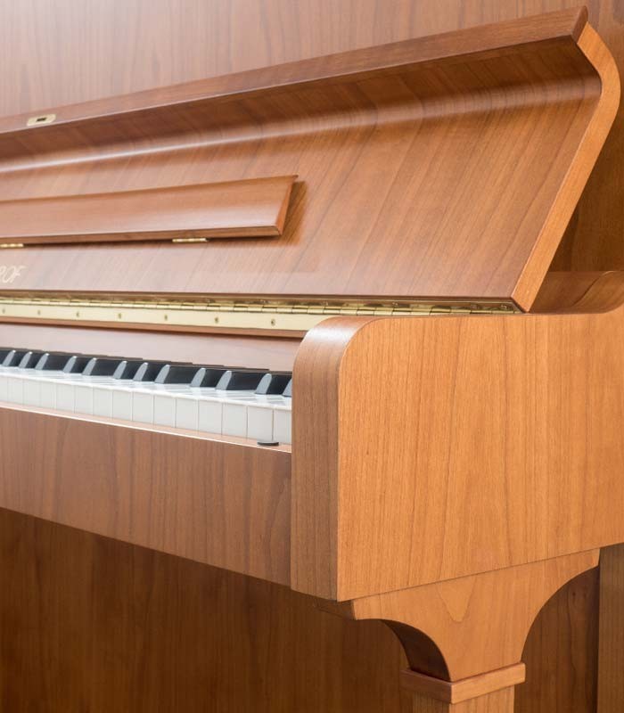 Photo detail of the body of the Upright Piano Petrof P125 F1