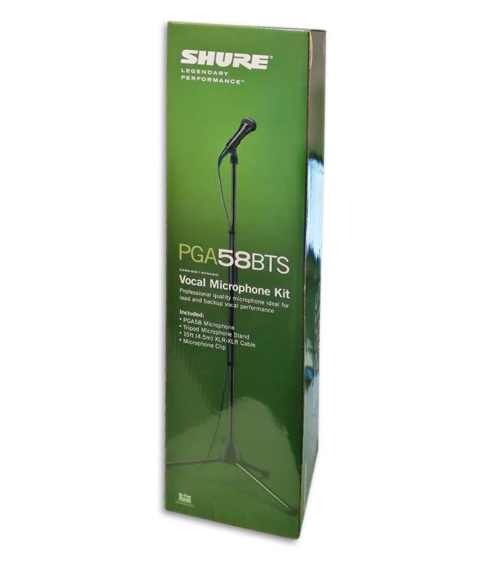 Photo of the box of the microphone Shure PGA 58 BTS