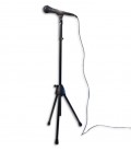 Photo of the microphone Shure PGA 58 BTS in the stand and with the cable