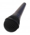 Photo of the microphone Shure PGA 58 BTS highlighting the head of the microphone