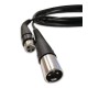 Photo of the cable of the microphone Shure PGA 58 BTS highlighting the ends
