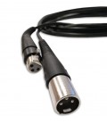 Photo of the cable of the microphone Shure PGA 58 BTS highlighting the ends