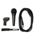 Photo of the microphone Shure PGA 58 BTS and it's accessories