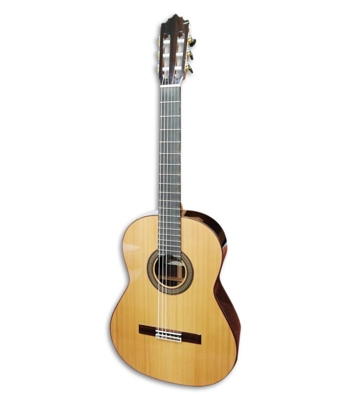 Photo of the Paco Castillo classical guitar 240 model front and three quarters