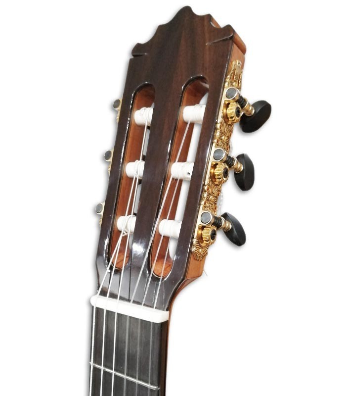 Photo of the head of the Paco Castillo classical guitar 240 model