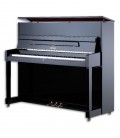 Foto do Piano Vertical Petrof modelo P118 M1 da Middle Series de frente e em três quartos