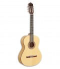 Foto da guitarra flamenca Paco Castillo modelo 211 F de frente e em três quartos