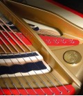 Foto detalhe do interior do Piano de Cauda Petrof P210 Pasat