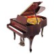 Foto do Piano de Cauda Petrof modelo P173 Breeze Demichipendale da Style Collection de frente e em três quartos