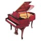 Photo of the Grand Piano Petrof model P173 Breeze Chipendale from the Style Collection front and in three quarters