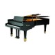 Foto do Piano de Cauda Petrof P284 Mistral com a tampa semi-fechada