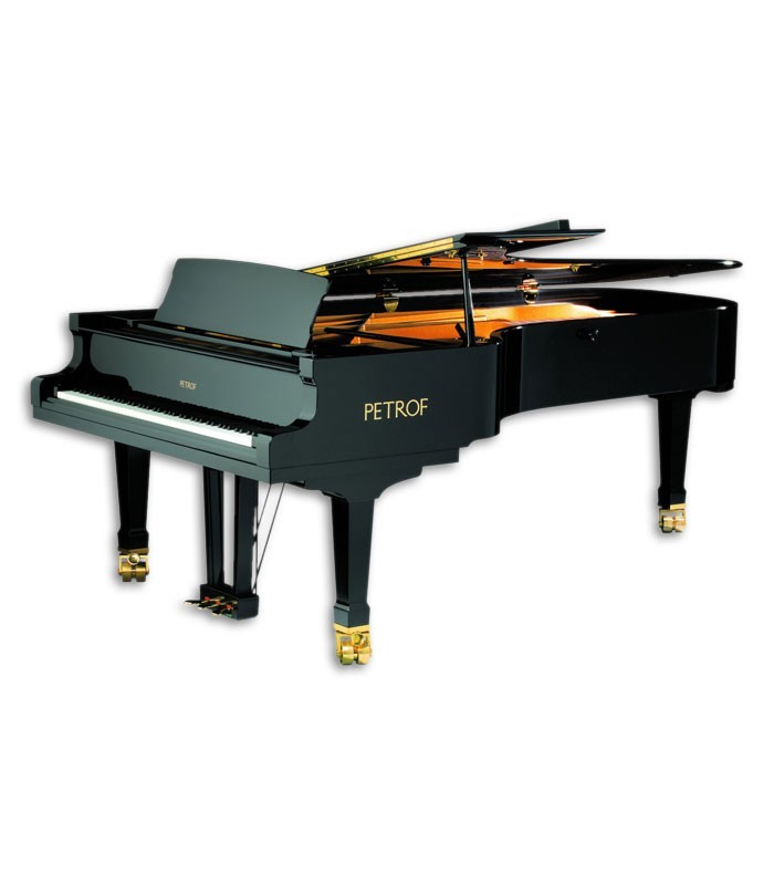 Photo of the Grand Piano Petrof P284 Mistral with the top board semi-closed