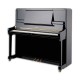 Foto del Piano Vertical Petrof modelo P135 K1 de la Highest Series de frente y en trés cuartos